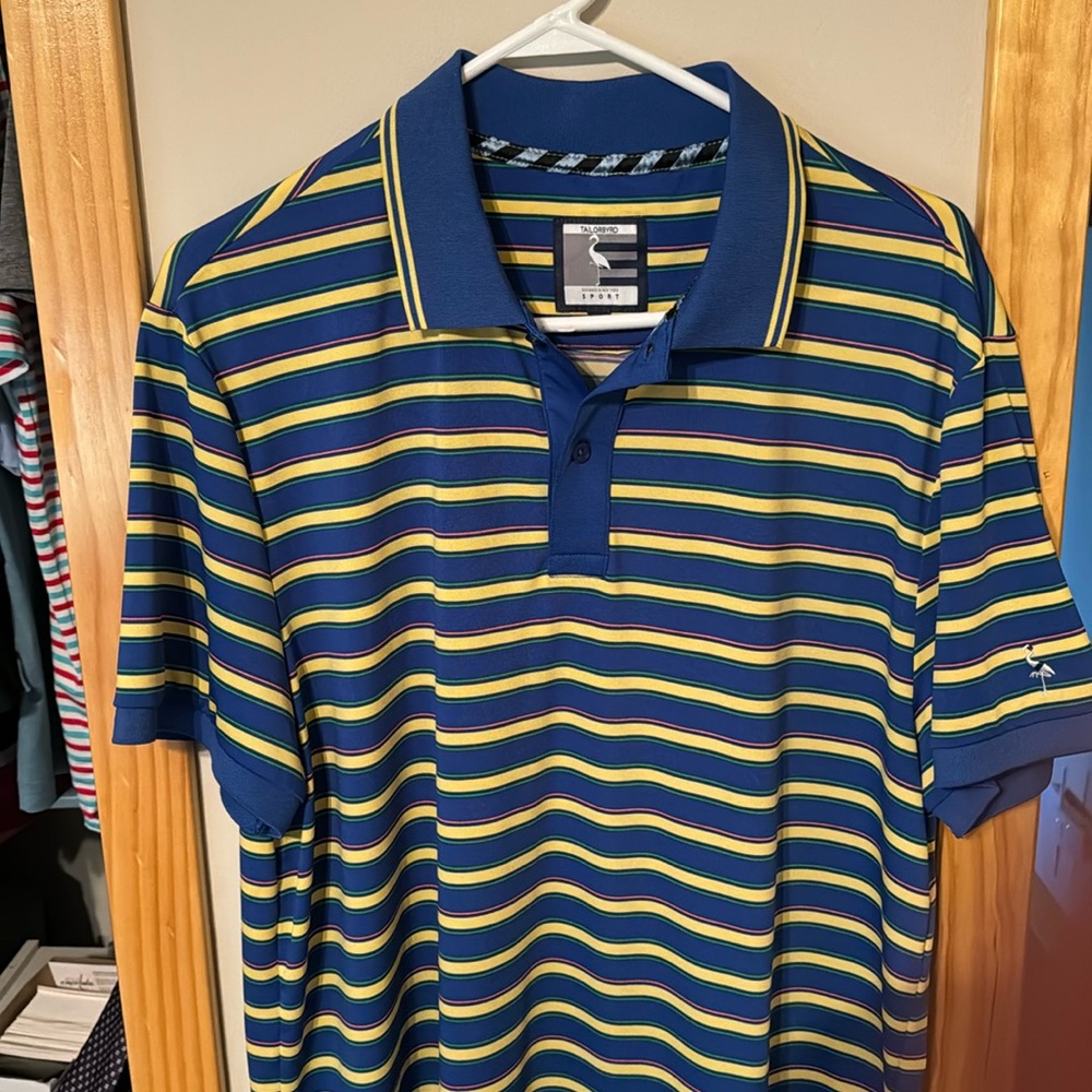 Men’s striped golf shirt by Taylorbryd